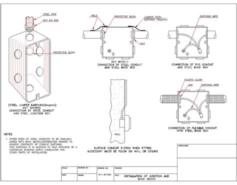 electrical junction box cad drawing|junction box detail drawing.